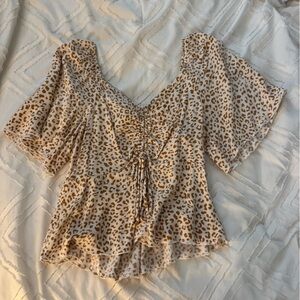 Romantics Leopard Print Top